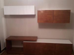 Rack Modular Mdf Lcd Laqueado Madera - No Melamina