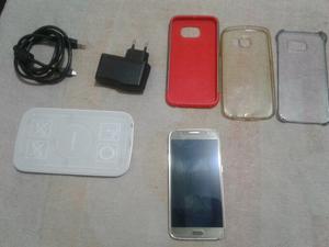 Samsung s6 flat gold excelente estado