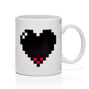 Taza Mágica Termo Sensible Corazón Pixel