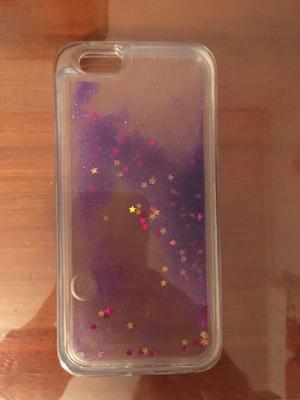 Vendo funda de iPhone 6 s rígida con glitter
