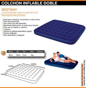 Colchon Inflable 2 Plazas Nuevo caja cerrada BESTWAY