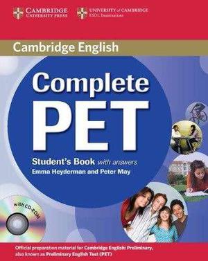 Complete Pet Students Book With Answers+cdrom - Cambridge