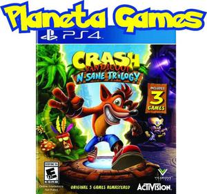 Crash Bandicoot N. Sane Trilogy Playstation Ps4 Fisicos Caja