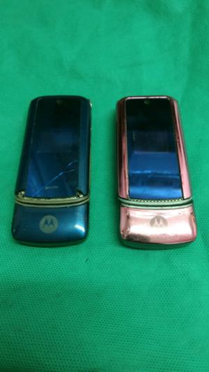 Lote de dos celulares Motorola k1 para repuestos no prenden