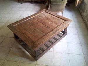 Vendo mesas ratonas en madera rustica