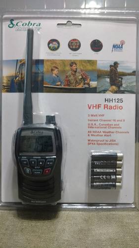 Vhf Radio Handy Cobra Marino Hh125