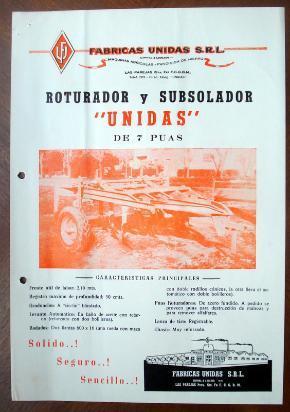 rotania & cia folleto original de la roturador y subsolador