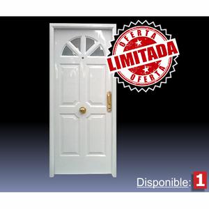 Puerta Deluxe Iny. 4 Tableros Sol con Vidrio 0,90x2,05