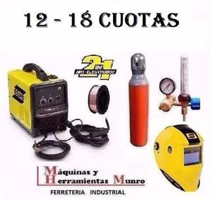 Soldadora Mig 2 En 1 Esab 200 + Tubo 2m + Careta+ Reg + Alam