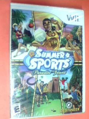 Summer Sports Paradise Island - Wii - Nuevo Sellado - Ojh