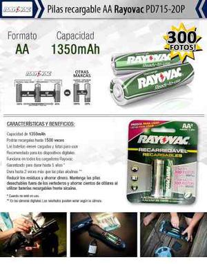 8 Pilas Aa Recargable Rayovac Precargadas X8 Ramos Mejia