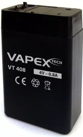 Bateria Gel 4v 0.8ah Recarg Vapex P/ Luz Emerg Aeromodelismo