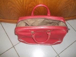 Bolso rojo forrado