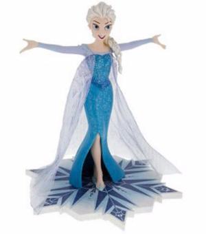Elsa Frozen Disney Original Adorno Glitter Levhe Importados