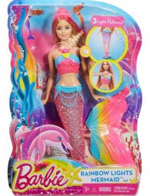 Muñeca Barbie Rainbow Lights Mermaid - Jugueteria Aplausos