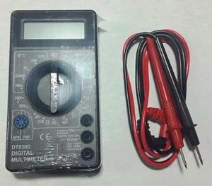 Multimetro Tester Digital C/buzzer+cables+bateria 9v Dt830d