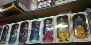Princesas Disney Lote X 7 Muñecas Ariel Rapunzel