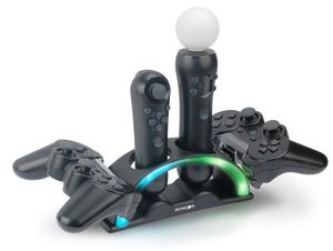 Cargador Cuadruple P/ Joystick Sony Dualshock 3 Y Ps3 Move