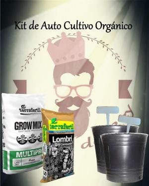 Kit de Cultivo. Sustrato+macetas+humus+señaladores- El grow