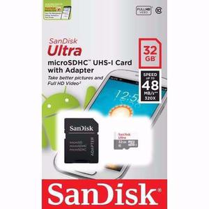 Memoria Micro Sd 32gb Clase 10 Sandisk Ultra Microsd C