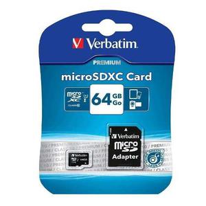 Memoria Micro Sd Xc Verbatim 64 Gb Clase 10 - La Plata