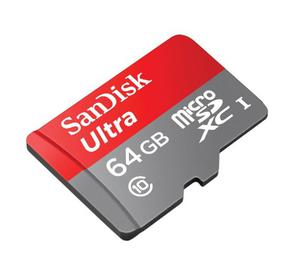 Memoria Sandisk Micro Sd Hc Xc 64gb 48mbs Clase 10 Adaptador