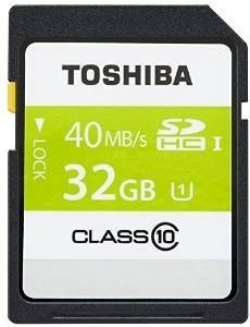 Memoria Toshiba Sdhc 32gb 40 Mb/s - Clase 10 Ideal Reflex Hd