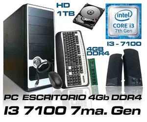 Pc Cpu Intel Ima Gen 4gb Ddr4 1tb Kit Envio Gratis!