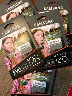 Samsung 128gb 80mbs Evo Select Micro Sd Clase 10 New Version