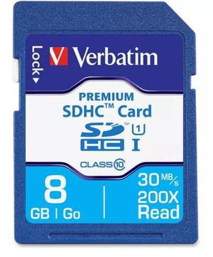 Tarjeta De Memoria Premium Sdhc 8 Gb Go Clase 10 Verbatim