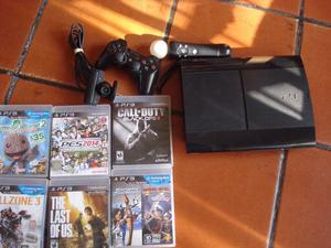 VENDO PS gb + 6 JUEGOS+ MOVE + CAMARA