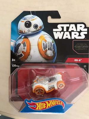 Auto Hot Wheels Star Wars Bb-8, Rey, Luke, Boba F, Inquisito