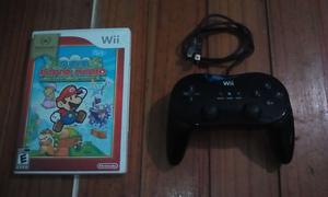 Joystick wii classic pro y super paper mario originales