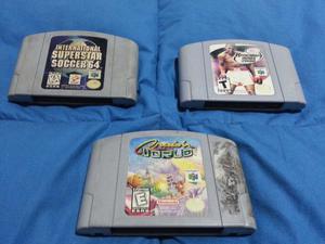 Nintendo 64 Superstar Soccer, Knockout Kings y Cruisn Word