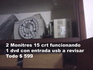 2 Monitores crt 15"