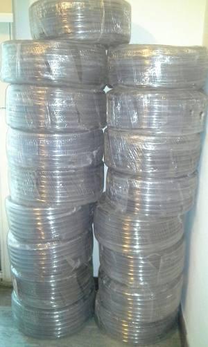 Lote Rollo De Manguera Cristal Pvc X 25 Mts De )