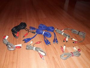 lote cables RCA para audio tv
