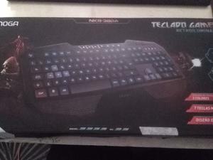 teclado gamer retro iluminado