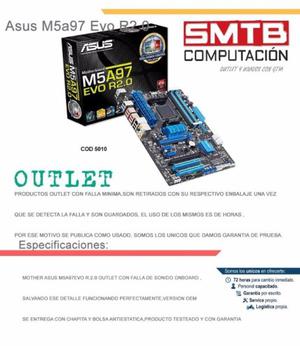 Asus M5a97 Evo R2.0 Chipset 970 Am3 Usb3 Sata3 outlet