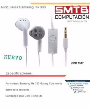 Auriculares Samsung Galaxy C/mic Fame Core Trend Etc Smtb