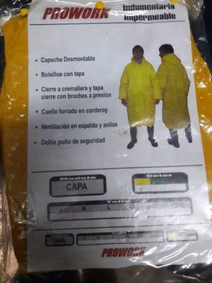 Capa de lluvia con capucha xl