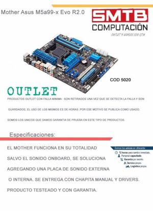 MOTHER ASUS M5A99X EVO R2.0 OUTLET