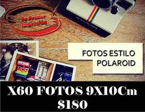 Revelado Digital Estilo Polaroid 10x9cm X