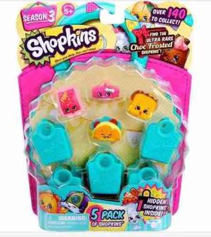 Shopkins X 5 + 1 Sorpresa Serie 3 - Jugueteria Aplausos