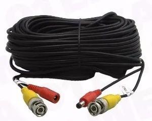 Cable Cctv Armado Camara Seguridad Video+alimentacion 18 Mts