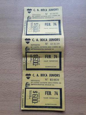 Ciudad Deportiva Boca Juniors Boleta De Deposito Feb 