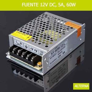 Fuente Switching 12v 5a Metálica Tira Led Cctv Camaras