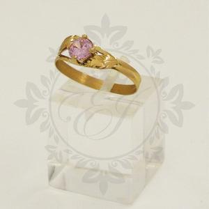 Anillo Con Piedra Oro 18 K Para Mujer Ideal Compromiso Novia