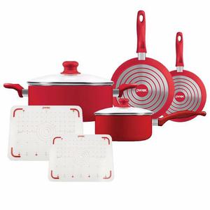 Bateria De Cocina Pyrex 6 Pz + Set Completo De Teflon