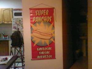 Lona publicitaria impresa "Super Panchos"